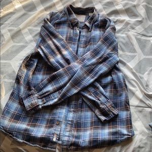 blue and gold flannel
